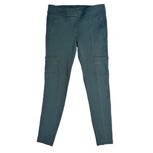 LOFT green cargo pants / leggings with seam down front and back - size 0